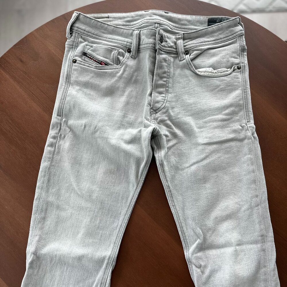 Diesel Light Gray Skinny Fit Jeans